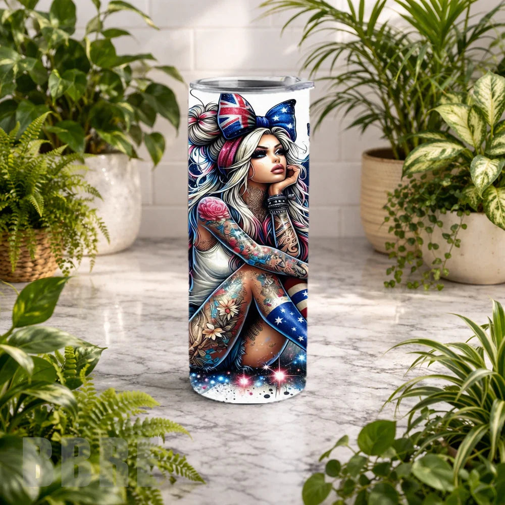 SingleTumbler Butterfly Girl