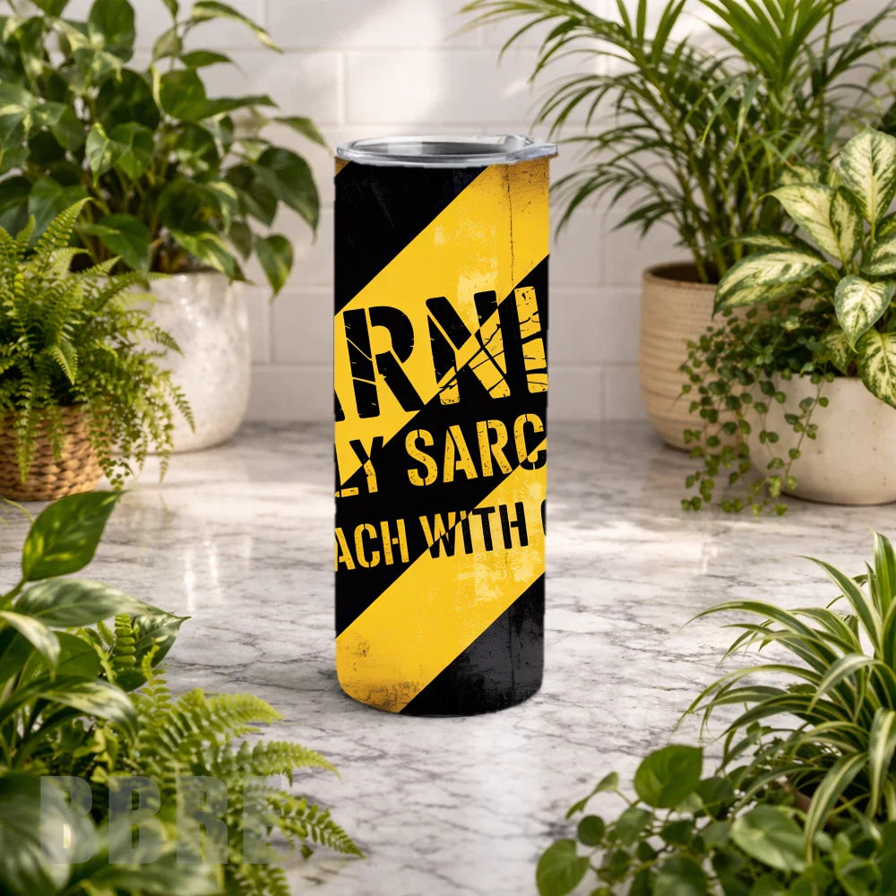 SingleTumbler Caution Skull