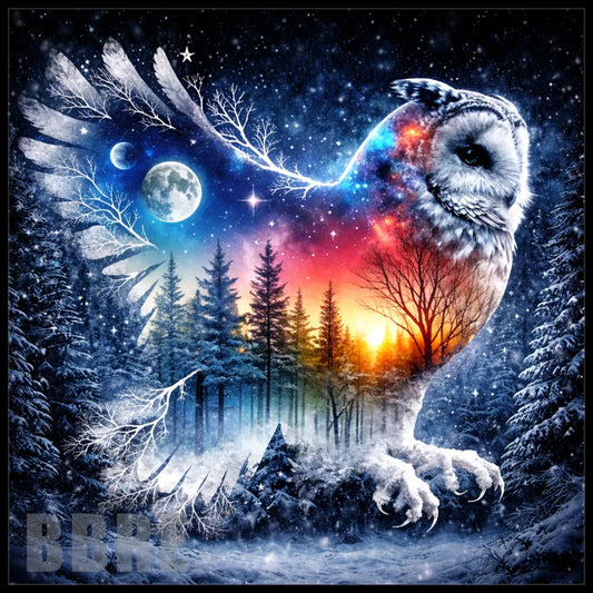 LargeFormat Cosmic Owl