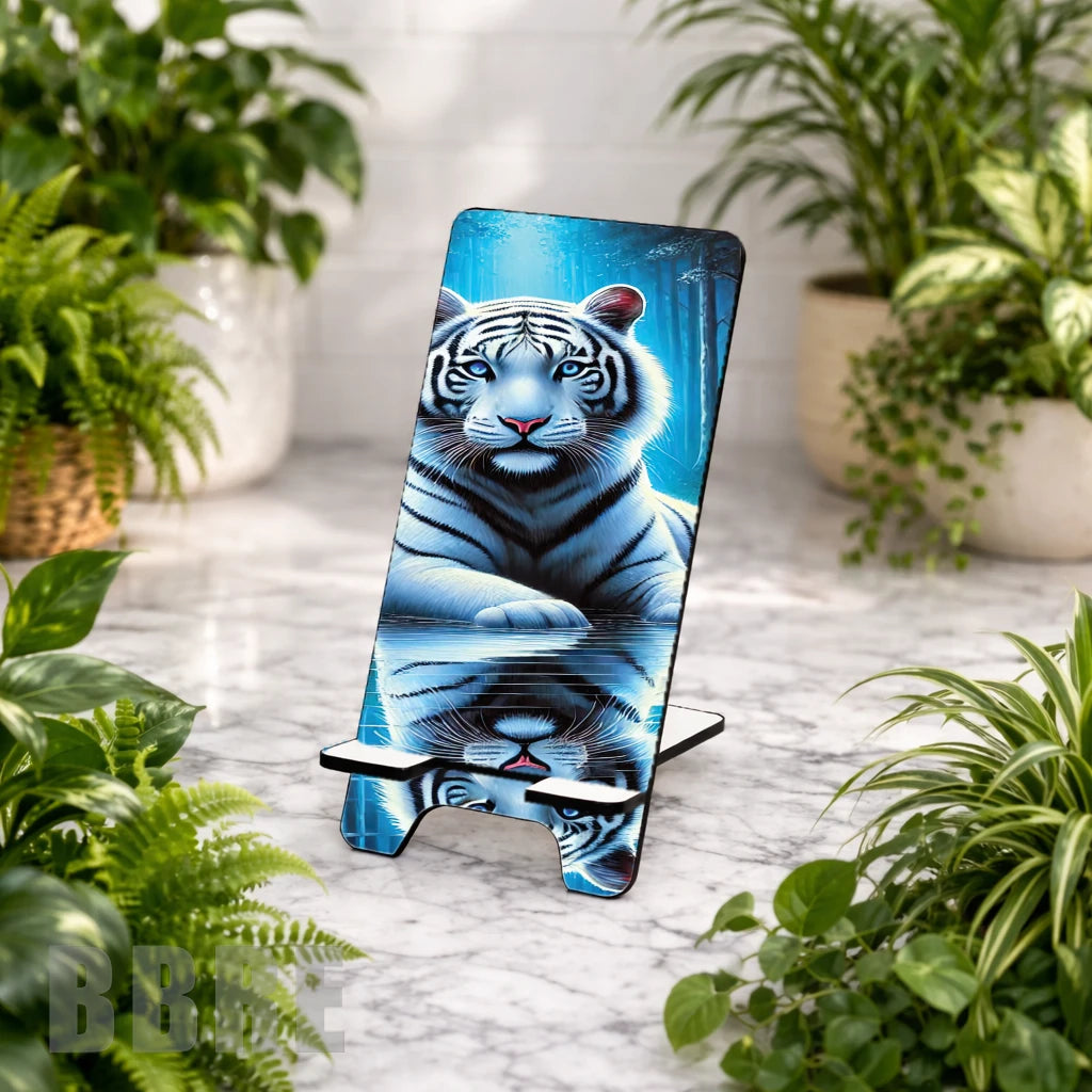 Majestic Tiger Sublimation Phone Stand