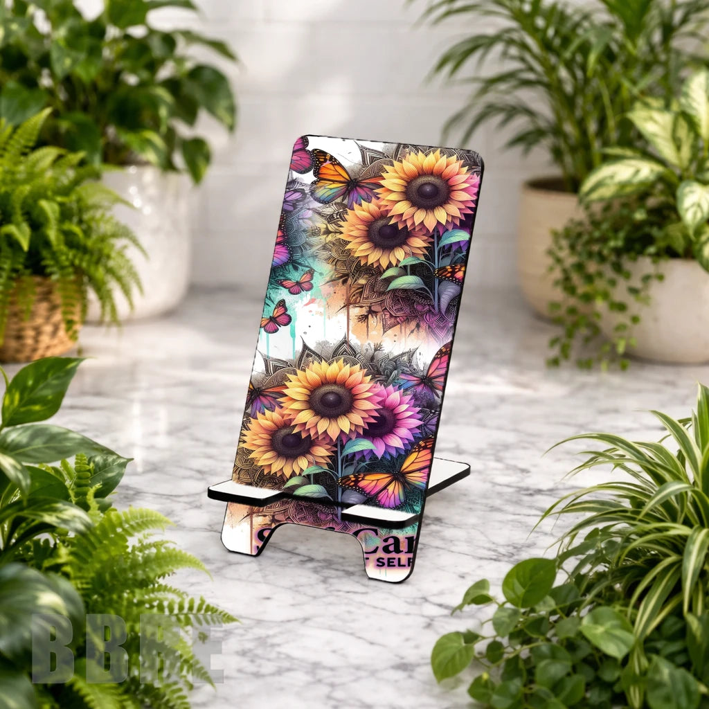 Sunflower Serenity Sublimation Phone Stand