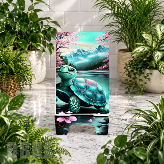 Serene Turtle Sublimation Phone Stand