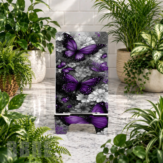 Purple Butterflies 2 Sublimation Phone Stand
