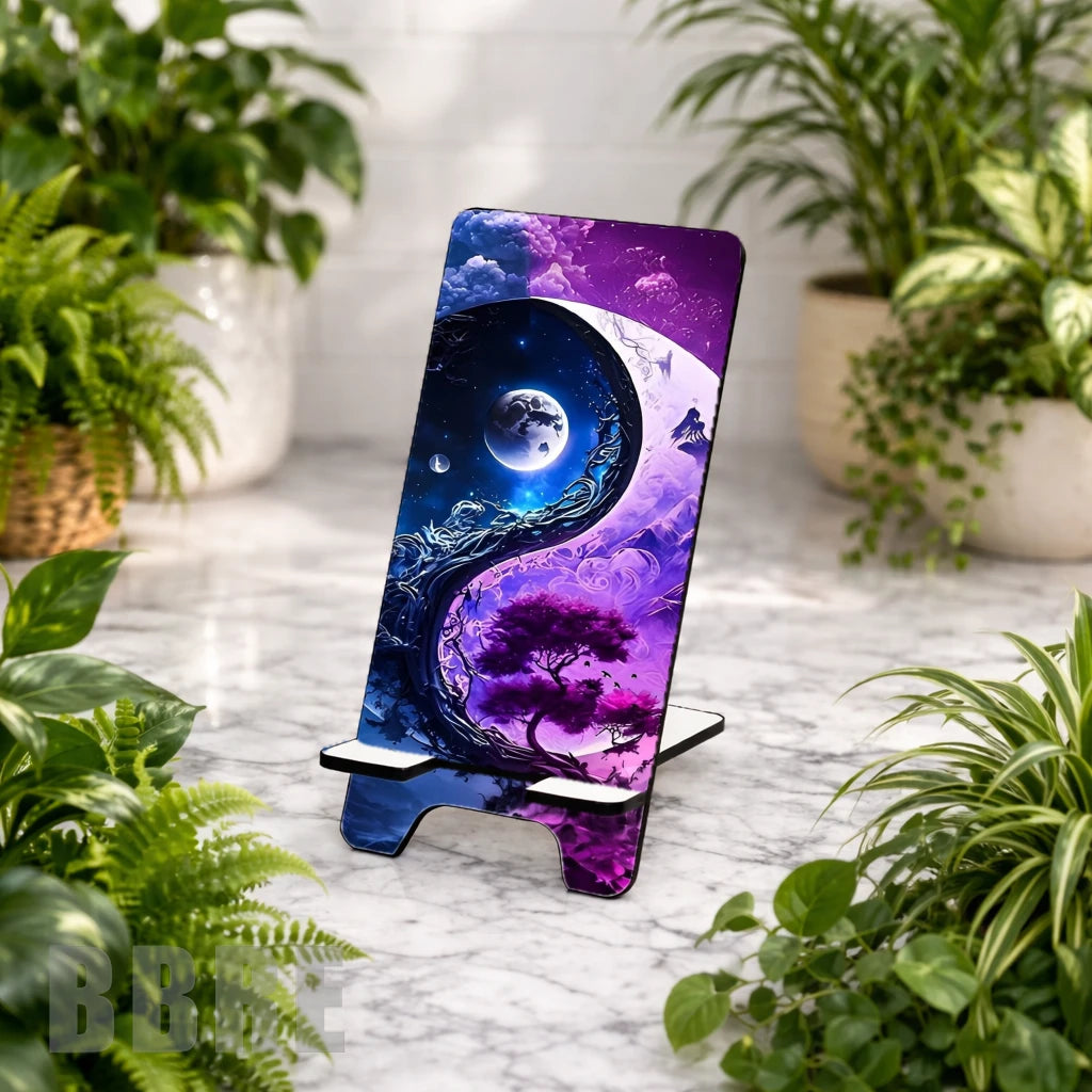 Cosmic Harmony Sublimation Phone Stand
