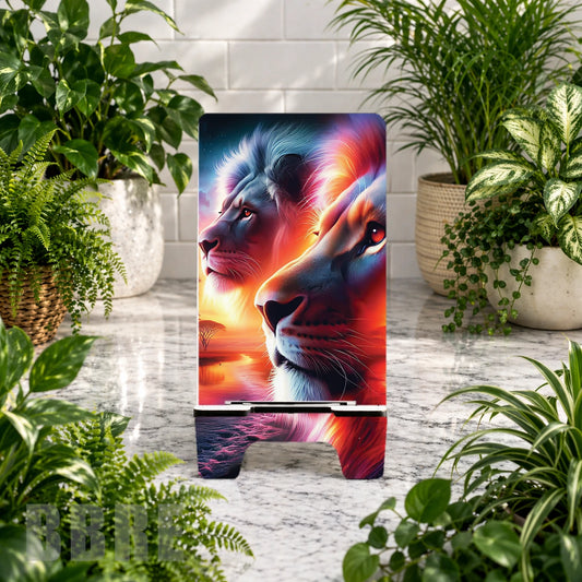 Majestic Lions Sublimation Phone Stand