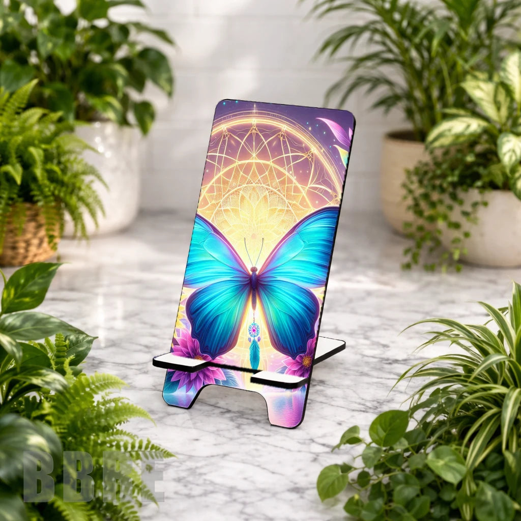 Vibrant Butterfly 2 Sublimation Phone Stand