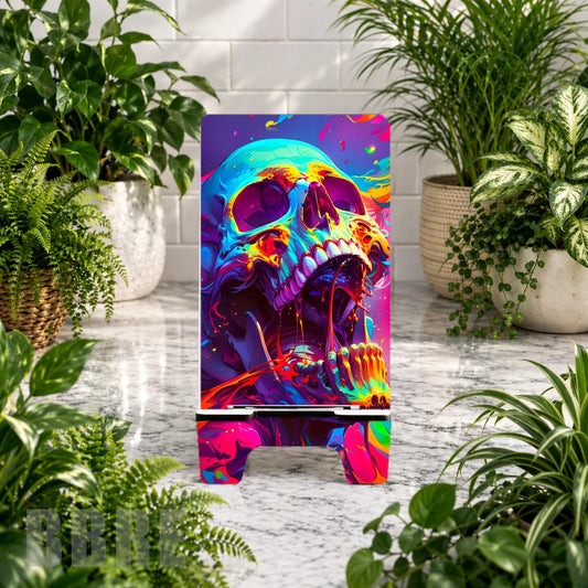 Rainbow Skull Sublimation Phone Stand