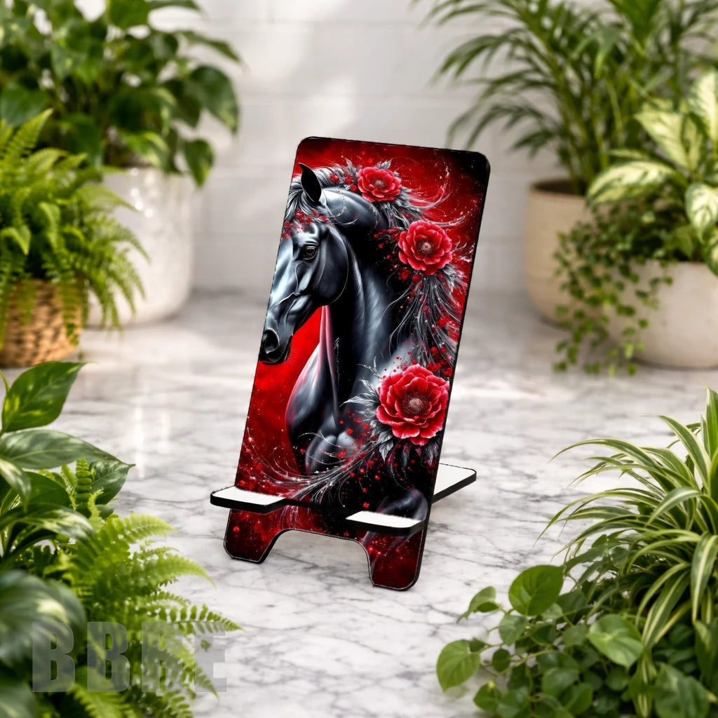 Black Stallion Sublimation Phone Stand