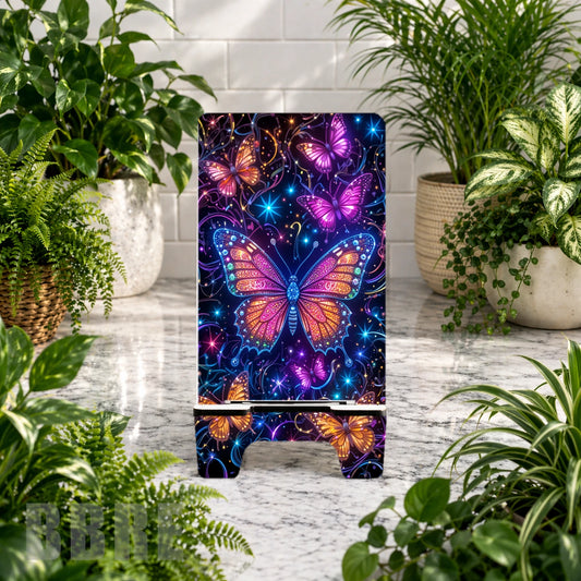 Vibrant Butterflies 3 Sublimation Phone Stand