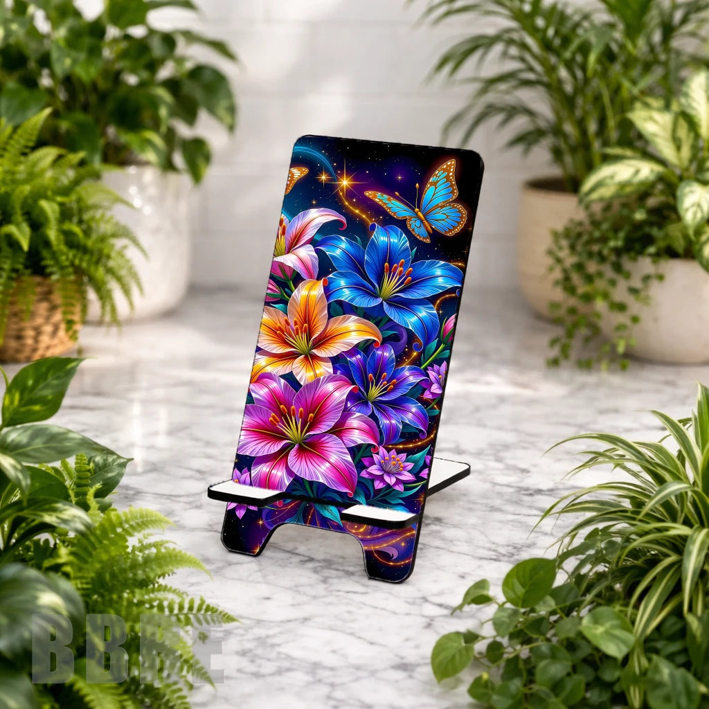 Vibrant Floral 2 Sublimation Phone Stand