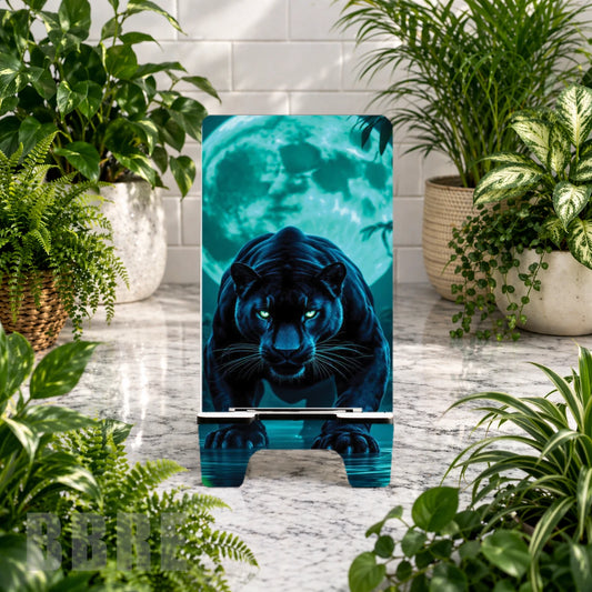 Midnight Panther Sublimation Phone Stand