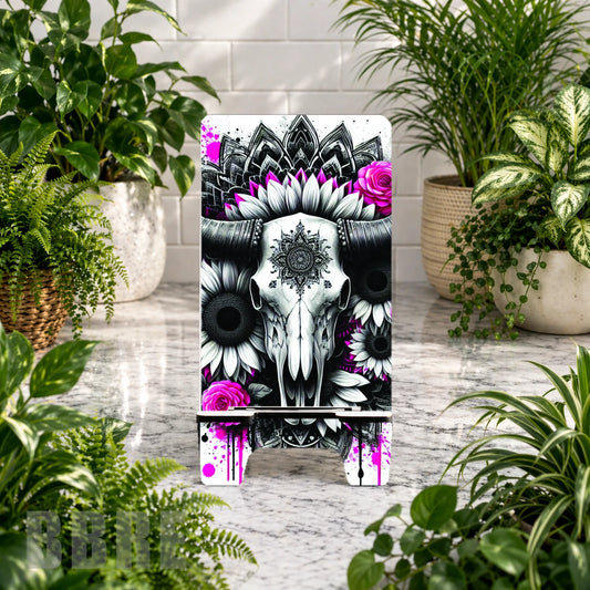 Skull Mandala Sublimation Phone Stand