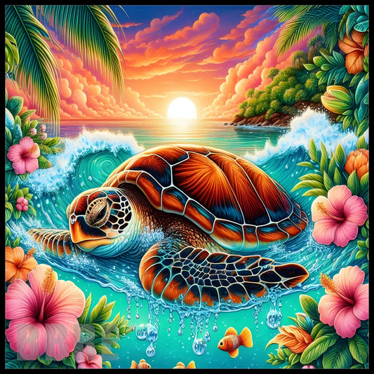 LargeFormat Tropical Turtle