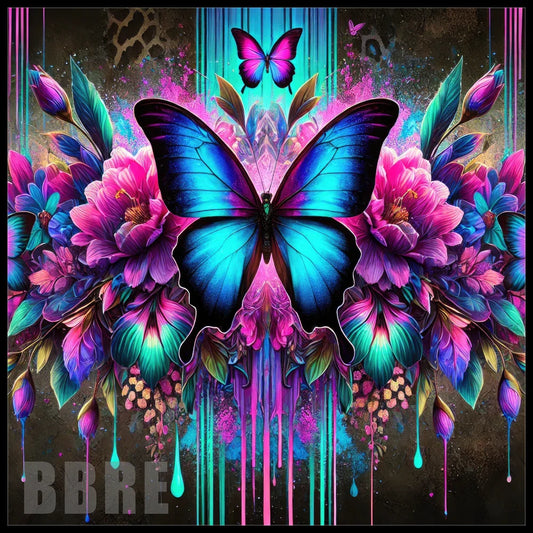 LargeFormat Vibrant Butterfly