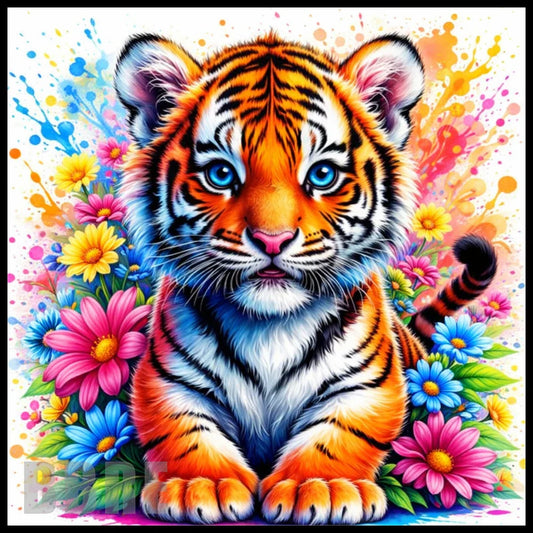 LargeFormat Vibrant Tiger