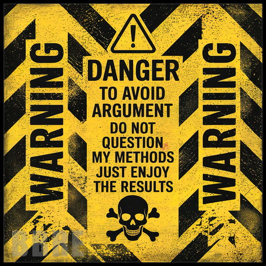 LargeFormat Warning Sign