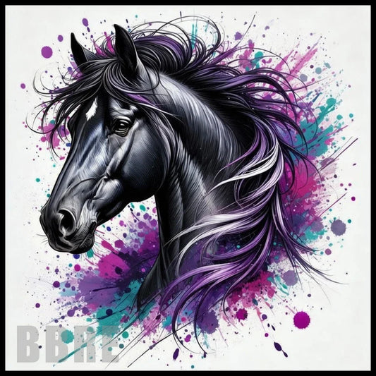 LargeFormat Black Horse
