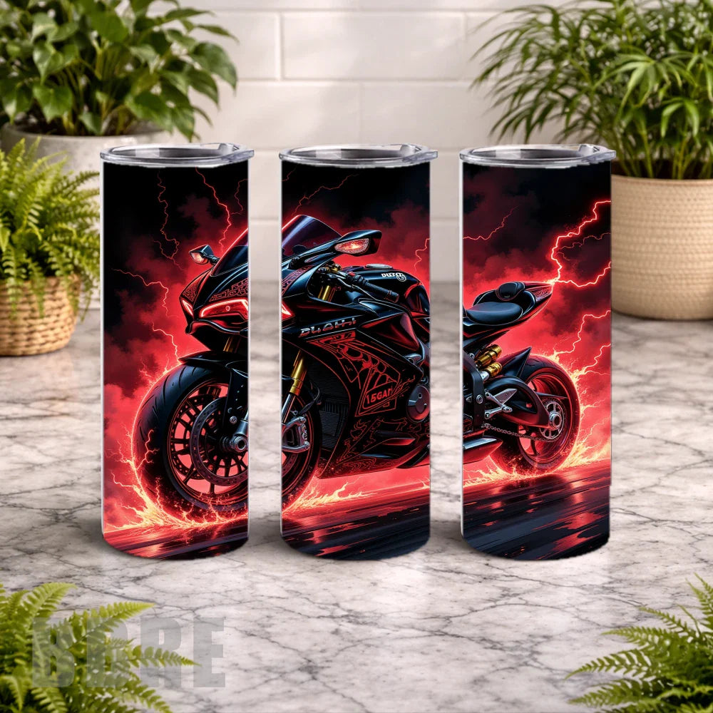 TripleSplit Black Motorcycle