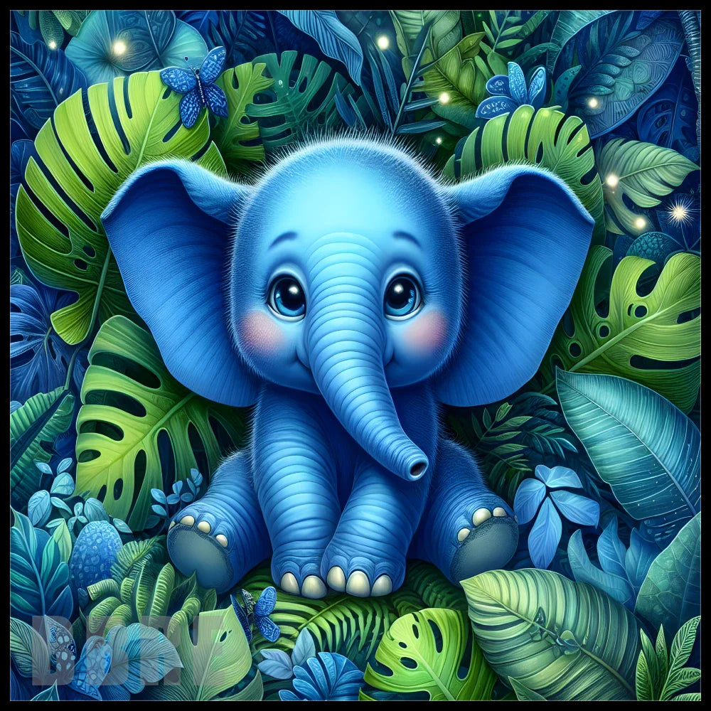 LargeFormat Blue Elephant