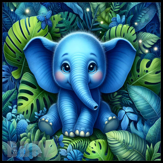 LargeFormat Blue Elephant