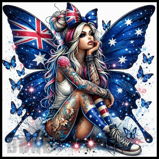 LargeFormat Butterfly Girl