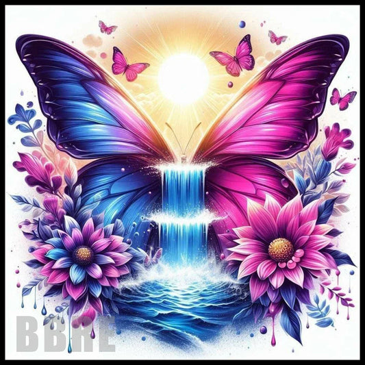 LargeFormat Butterfly Waterfall