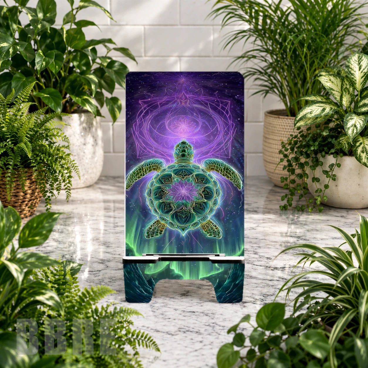 Cosmic Turtle Sublimation Phone Stand