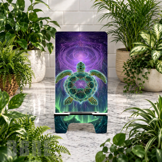 Cosmic Turtle Sublimation Phone Stand