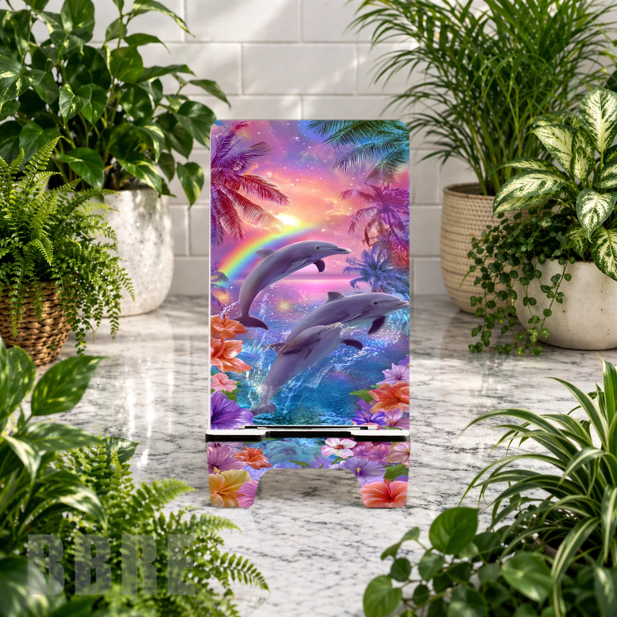 Dolphin Paradise Sublimation Phone Stand