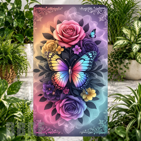 Butterfly Blossom Product Tile, STRAIGHT: Butterfly Blossom Product Mockup, SIDE ANGLE: Butterfly Blossom Product Angle Shot