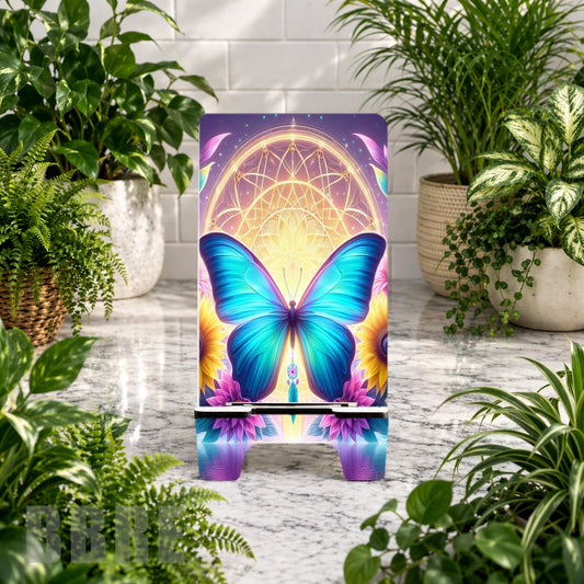 Vibrant Butterfly 2 Sublimation Phone Stand