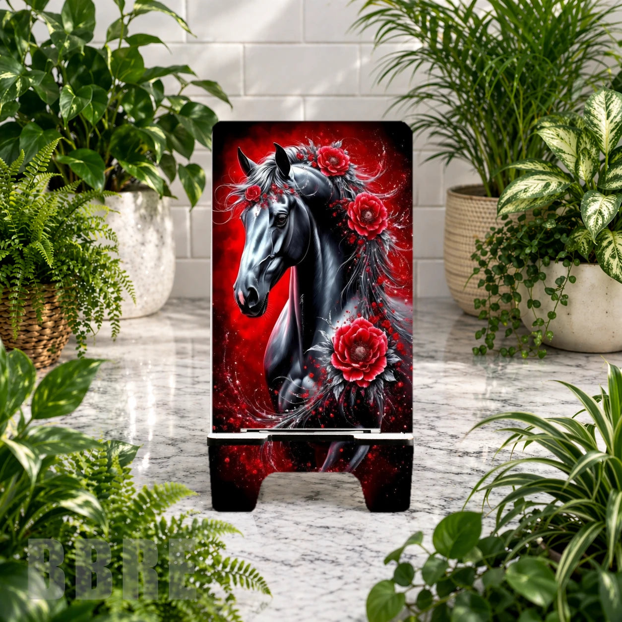 Black Stallion Sublimation Phone Stand