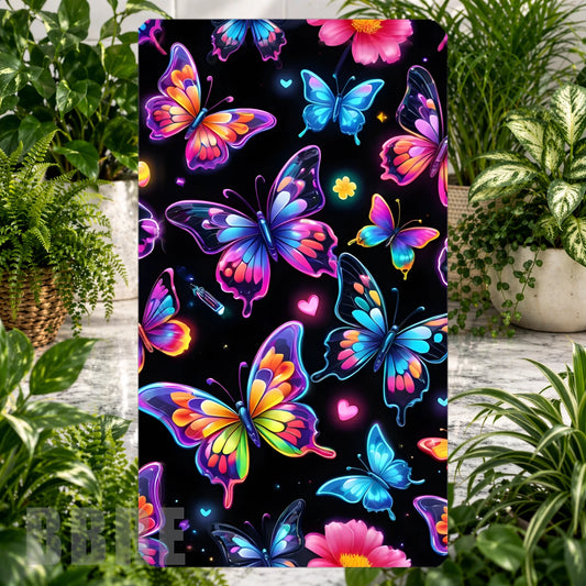 Vibrant Butterflies Product Tile, STRAIGHT: Vibrant Butterflies Product Mockup, SIDE ANGLE: Vibrant Butterflies Product Angle Shot