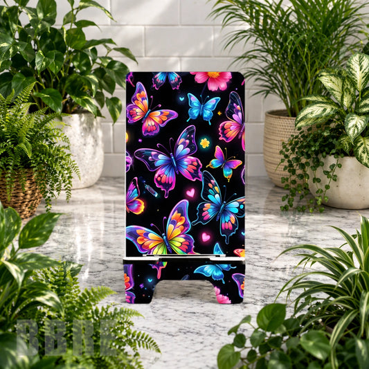 Vibrant Butterflies Sublimation Phone Stand