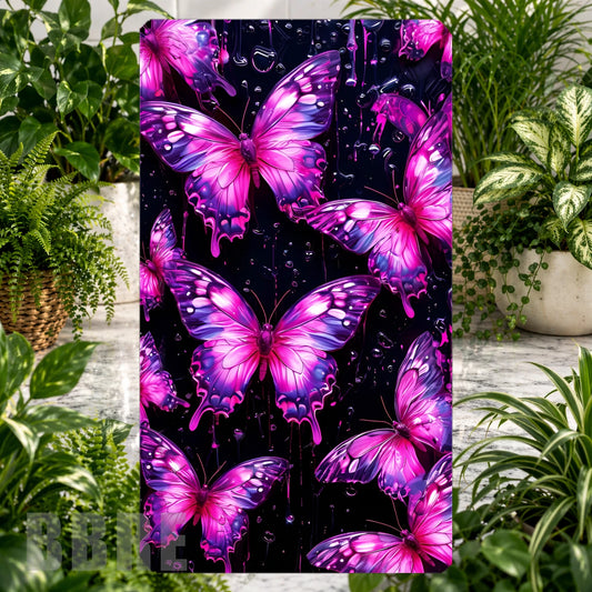 Vibrant Butterflies 2 Product Tile, STRAIGHT: Vibrant Butterflies 2 Product Mockup, SIDE ANGLE: Vibrant Butterflies 2 Product Angle Shot