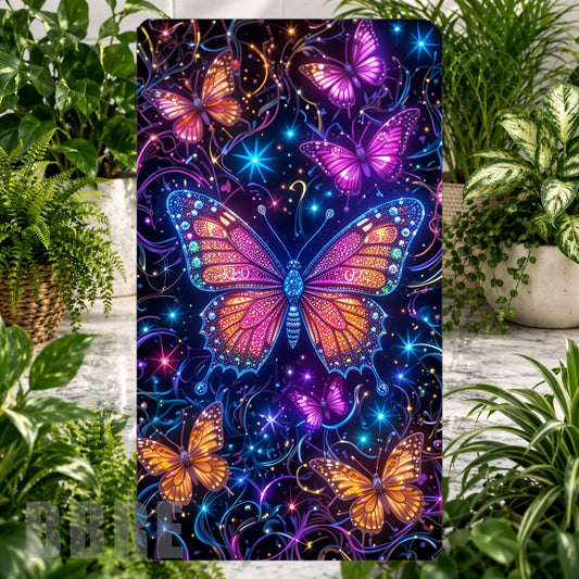 Vibrant Butterflies 3 Product Tile, STRAIGHT: Vibrant Butterflies 3 Product Mockup, SIDE ANGLE: Vibrant Butterflies 3 Product Angle Shot