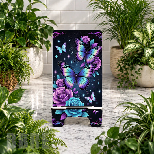 Butterfly Bloom Sublimation Phone Stand