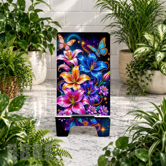 Vibrant Floral 2 Sublimation Phone Stand