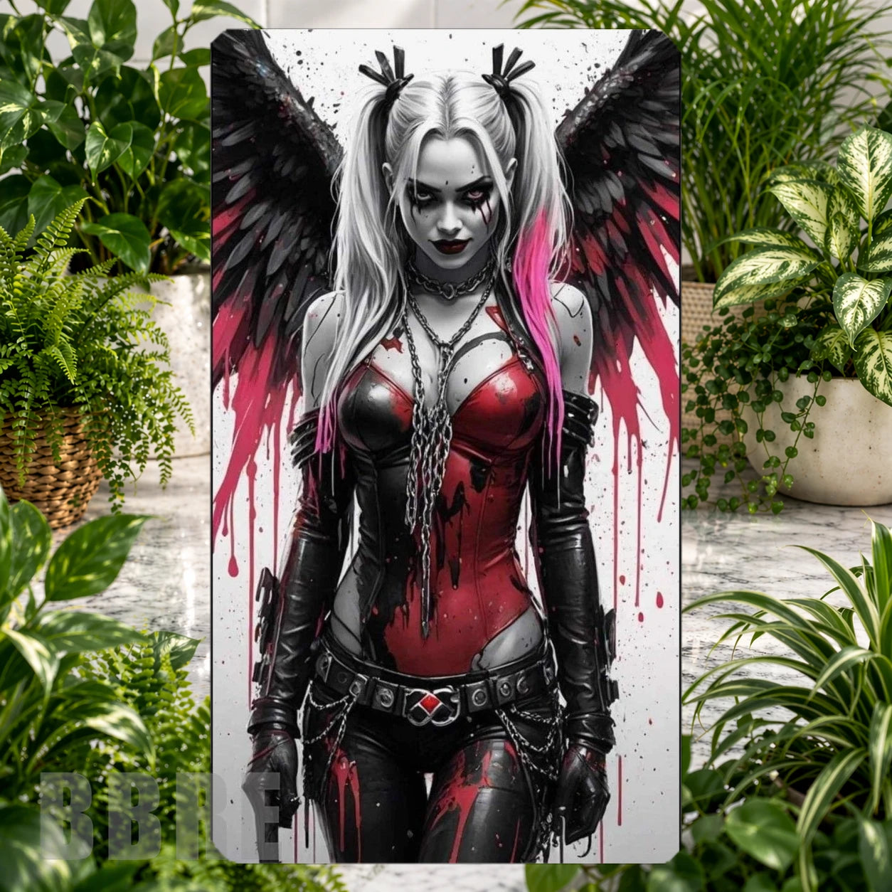 Dark Angel Product Tile, STRAIGHT: Dark Angel Product Mockup, SIDE ANGLE: Dark Angel Product Angle Shot
