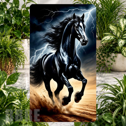 Stormy Stallion Product Tile, STRAIGHT: Stormy Stallion Product Mockup, SIDE ANGLE: Stormy Stallion Product Angle Shot