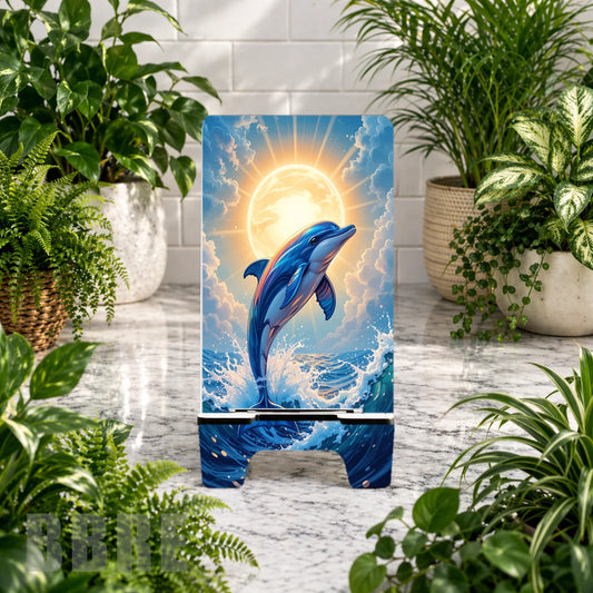 Dolphin Splash Sublimation Phone Stand
