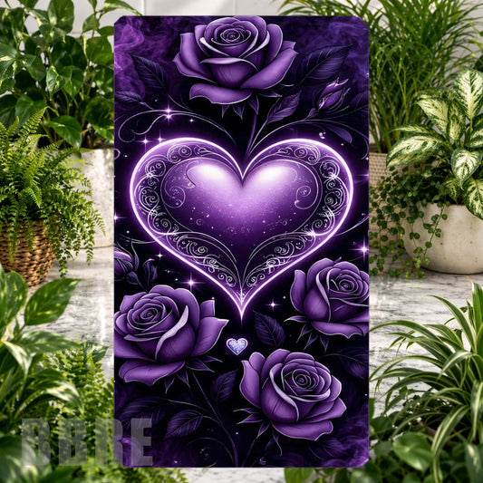 Purple Heart Roses Product Tile, STRAIGHT: Purple Heart Roses Product Mockup, SIDE ANGLE: Purple Heart Roses Product Angle Shot