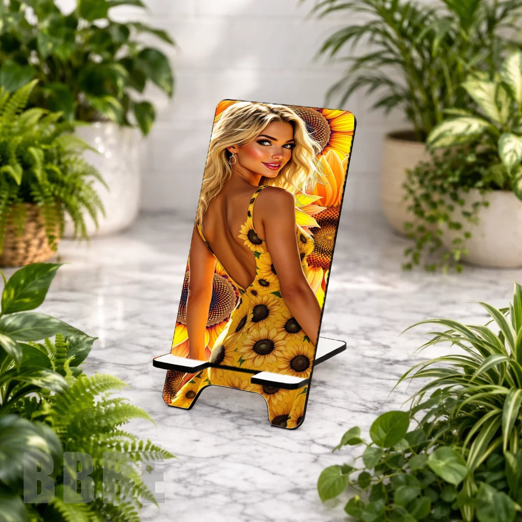 Sunflower Beauty Sublimation Phone Stand